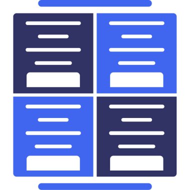 veritabanı web simgesi basit illüstrasyon