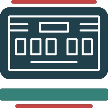 Kredi kartıyla. Basit resimleme