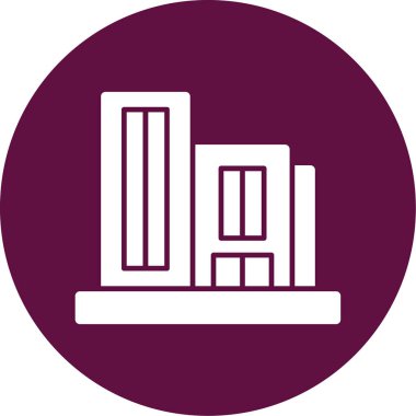 Modern yapı simgesinin vektör illüstrasyonu