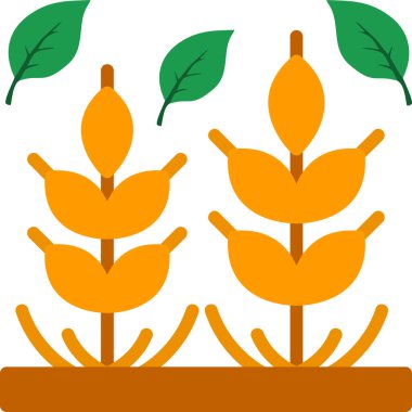 bitki ve çiçeğin vektör illüstrasyonu