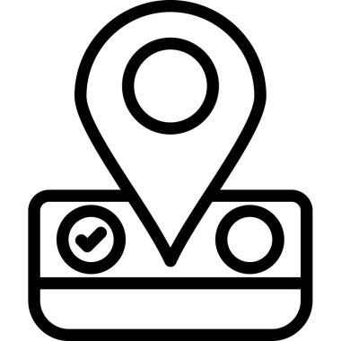 Harita iğnesi. Basit tasarım