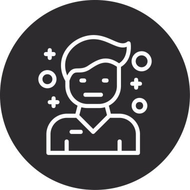 İnsan avatarı. Basit tasarım