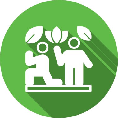 Tek izole edilmiş insan simgesinin vektör çizimi