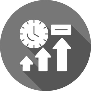 Saat simgesi vektör illüstrasyonu