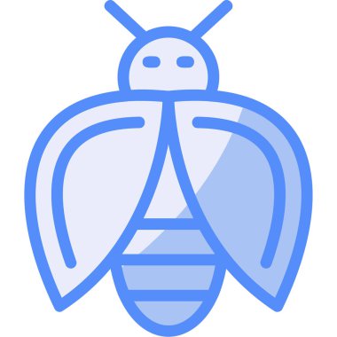 Arı ikonu. Arı vektör simgelerinin özet çizimi.