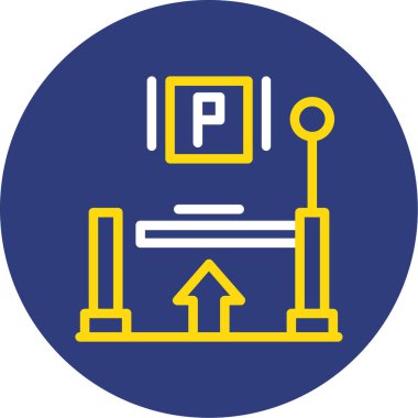 Yol simgesi vektör illüstrasyonu