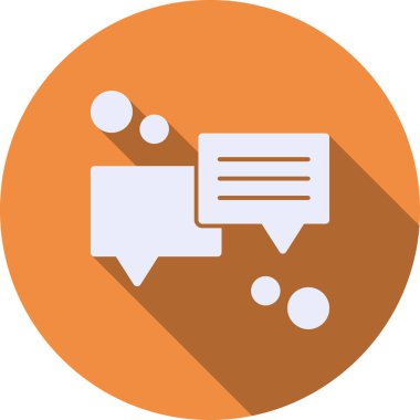 Sohbet simgesi, vektör çizimi