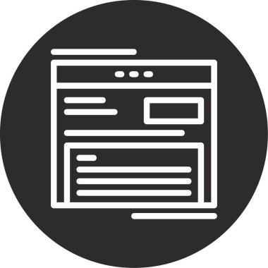 vektör gazete simgesi çizimi