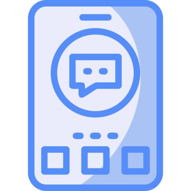 chat web icon simple illustration