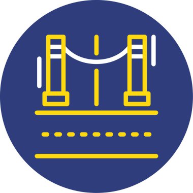 Yol tabelası. Web simgesi basit illüstrasyon