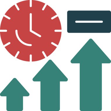 Zaman simgesi vektör illüstrasyonu