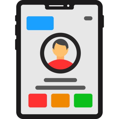 mobil uygulama simgesi vektör illüstrasyonu