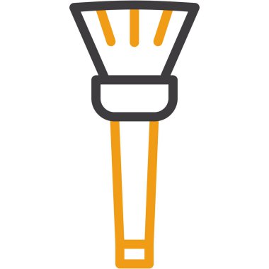 lamba ampul simgesi ile doldurulmuş dış hat biçimi