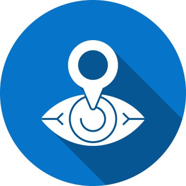 pusula düz vektör simgesi