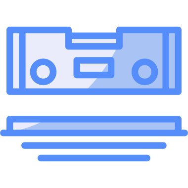 müzik çalar ikon vektör illüstrasyonu