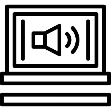 hoparlör vektör illüstrasyonu