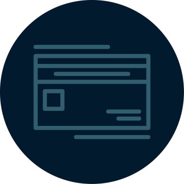 Kredi kartı ikonu vektör illüstrasyonu