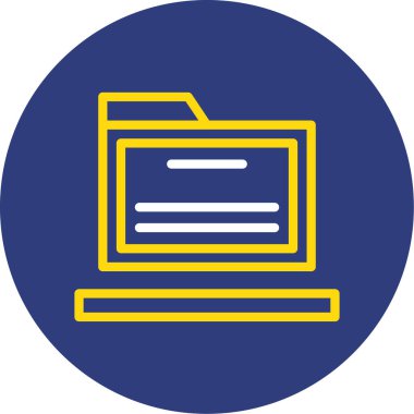 Belge simgesinin vektör illüstrasyonu