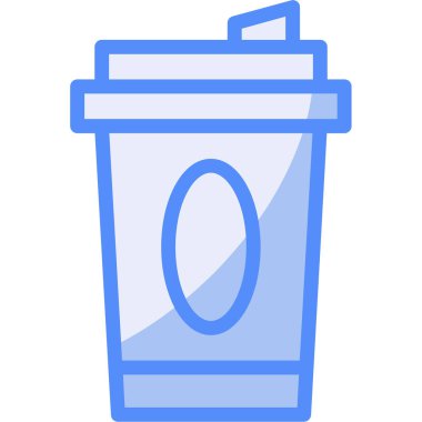 Bardak. Web simgesi basit illüstrasyon