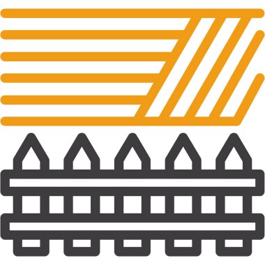 Çit vektör simgesi. özet çizimi