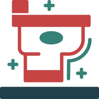 Hastane tıbbi ikon vektör illüstrasyonu