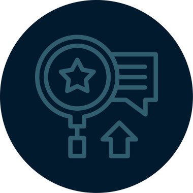 seo modern simgesinin vektör illüstrasyonu