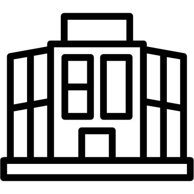 Bina. Web simgesi basit tasarım