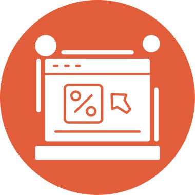 Bilgisayar. Web simgesi basit illüstrasyon