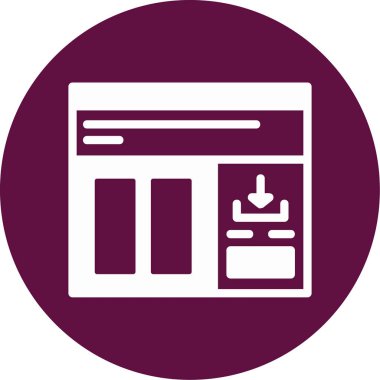Benzersiz atm vektör simgesi