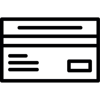 kart vektör çizgisi simgesi