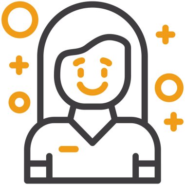 Müşteri servisi. Web simgesi basit illüstrasyon