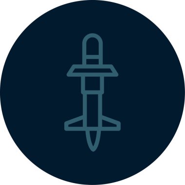 Uçak simgesinin vektör illüstrasyonu