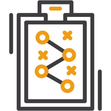 Tahta oyunu simgesi ana hat biçiminde