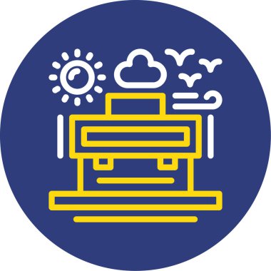 Modern eğitim ikonunun vektör illüstrasyonu