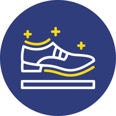 Ayakkabı. Web simgesi vektör illüstrasyonu