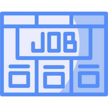 İş. Web simgesi basit illüstrasyon