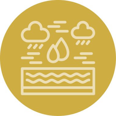 Bulut. Web simgesi basit illüstrasyon