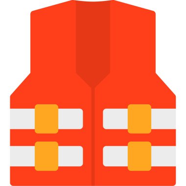 Güvenlik yelek vektör simgesi