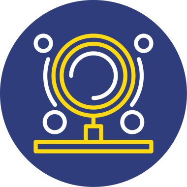 Bir pusula simgesinin vektör illüstrasyonu