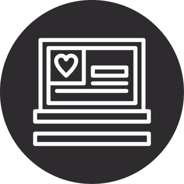 İş ve vektör illüstrasyonu için web simgesi