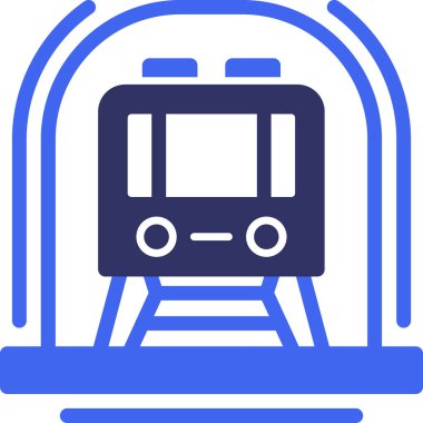 tren. Web simgesi basit illüstrasyon