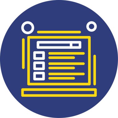 Belge. Web simgesi basit illüstrasyon