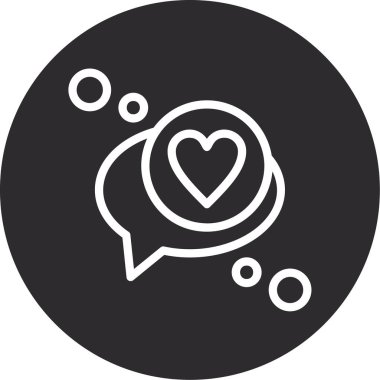 Bir kalp simgesinin vektör illüstrasyonu