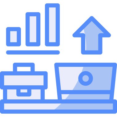 çubuk çizelgesi simgesi düz biçiminde