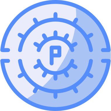 Virüs ikonu vektör illüstrasyonu