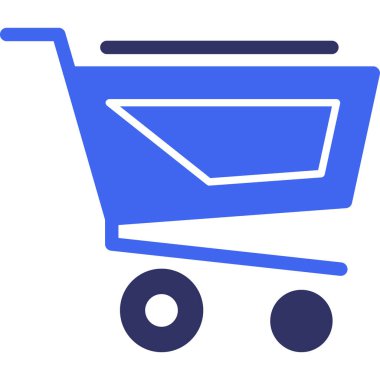 Alışveriş arabası vektör simgesi