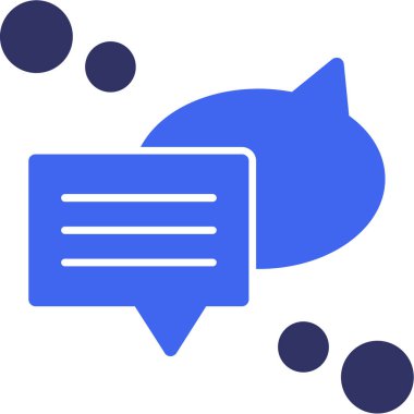 konuşma kabarcığı vektör çizimi