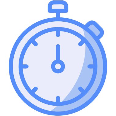 Kronometre Web simgesi basit illüstrasyon