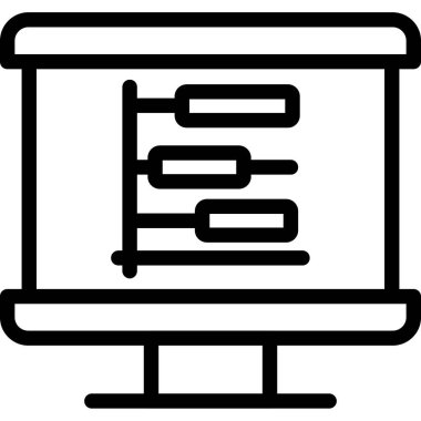 Veri merkezi. vektör simgesi