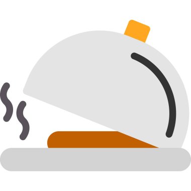 yemek pişirme ikonu düz stil